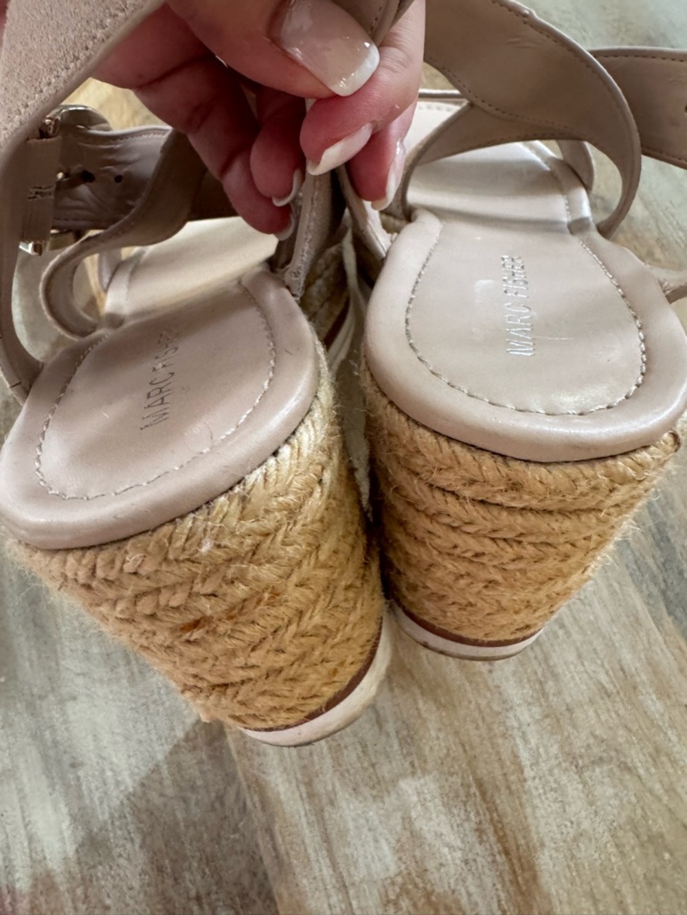 Marc Fisher Blush Platform Espadrille Sandals - Picture 4 of 5